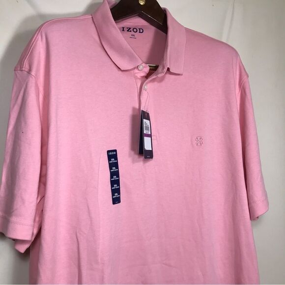 Izod Advantage Performance Stretch Polo Pink Classic Fit Men’s Size XXL - Picture 6 of 6